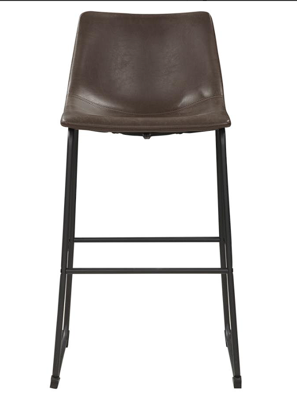 Michelle Armless Bar Stools Two-tone Brown and Black