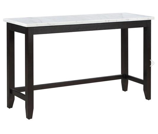 Toby Rectangular Marble Top Counter Height Table