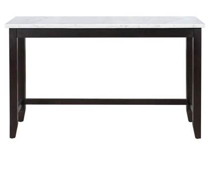 Toby Rectangular Marble Top Counter Height Table