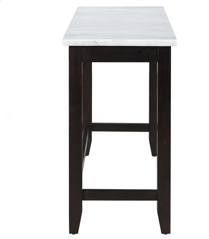 Toby Rectangular Marble Top Counter Height Table