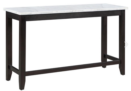 Toby Rectangular Marble Top Counter Height Table