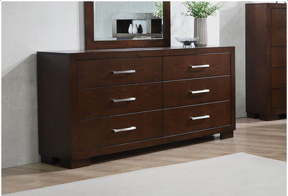 Jessica Bedroom Set With Bookcase Headboard Cappuccino