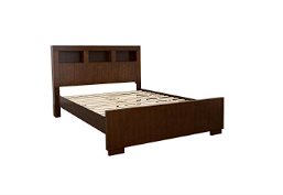 Jessica Bedroom Set With Bookcase Headboard Cappuccino