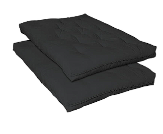 8" Premium Futon Pad Black