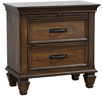 Franco Eastern Bedroom Set Burnished Oak