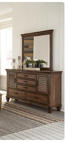 Franco Eastern Bedroom Set Burnished Oak