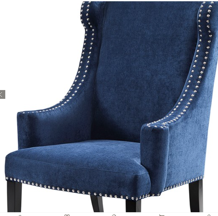 Marcel High Back Wing Chair
