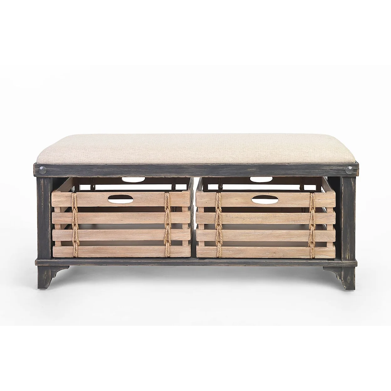 Artisan Landing Storage Bench (Midnight Black)