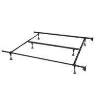 METAL BED FRAME WITH CENTER SUPPORT