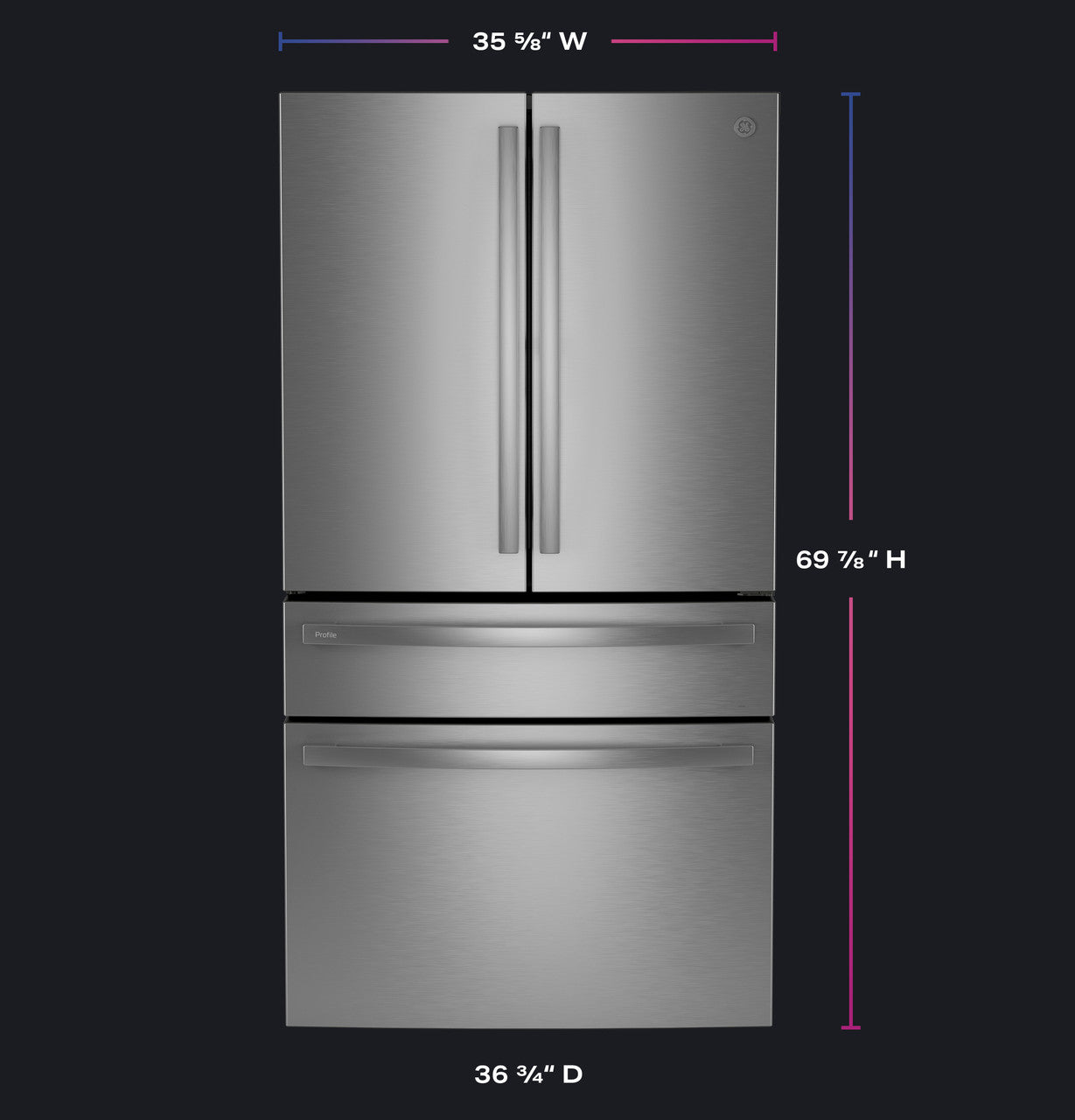 4-Door French-Door Refrigerator with Door In Door