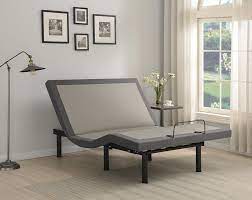 Negan Twin XL Adjustable Bed Base Grey and Black