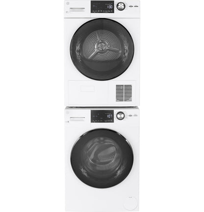 GE® 24" 4.1 Cu.Ft. Front Load Ventless Condenser Electric Dryer With Stainless Steel Basket
