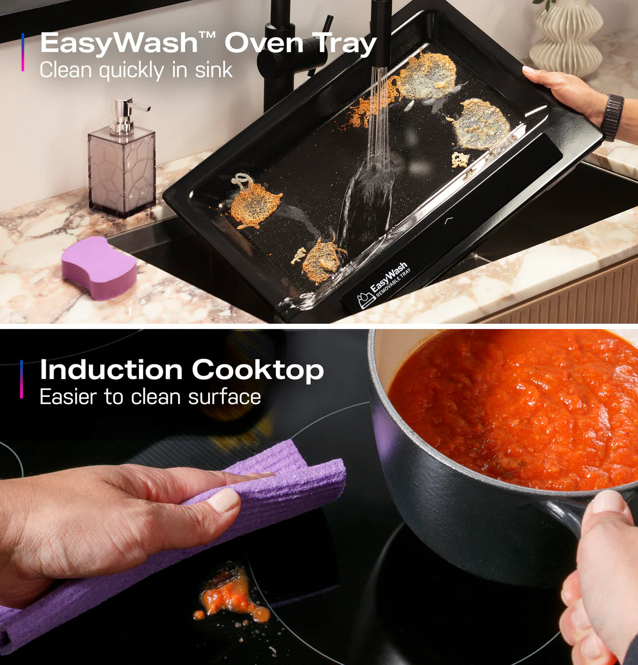 GE Profile™ ENERGY STAR® 30" Smart Slide-In Induction and Convection Range with No Preheat Air Fry and EasyWash™ Oven Tray