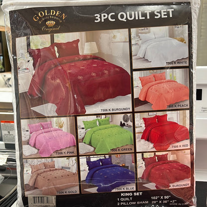 3 pc quilt set