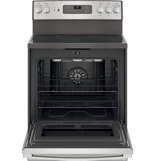 GE® 30" Free-Standing Electric Convection Range