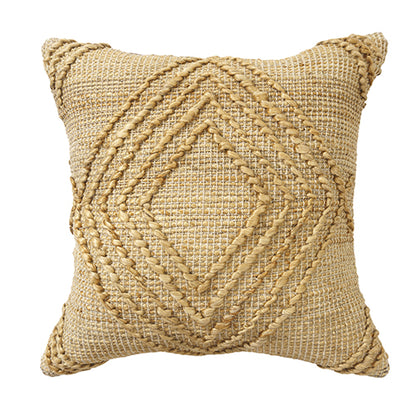 Jute Throw Pillow Cover