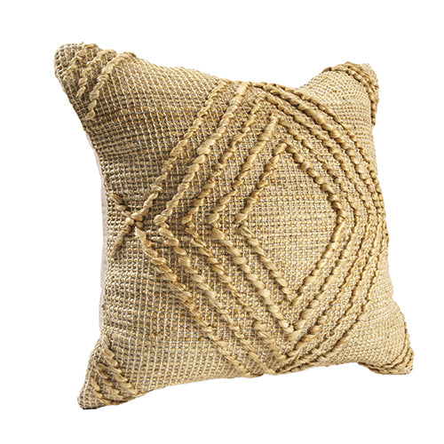 Jute Throw Pillow Cover