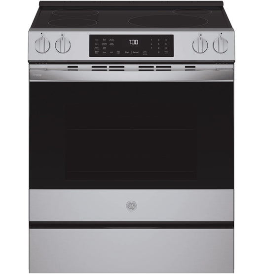 GE Profile™ ENERGY STAR® 30" Smart Slide-In Induction and Convection Range with No Preheat Air Fry and EasyWash™ Oven Tray