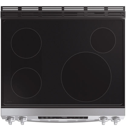 GE Profile™ ENERGY STAR® 30" Smart Slide-In Induction and Convection Range with No Preheat Air Fry and EasyWash™ Oven Tray