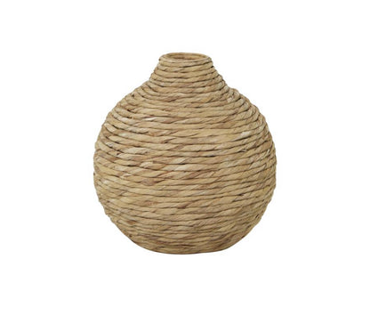 BROWN SEAGRASS HANDMADE WOVEN VASE