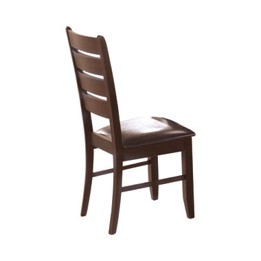 Dalila Ladder Back Side Chairs Cappuccino And Black