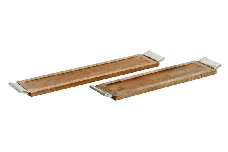 Dark Brown Mango Wood Contemporary Tray