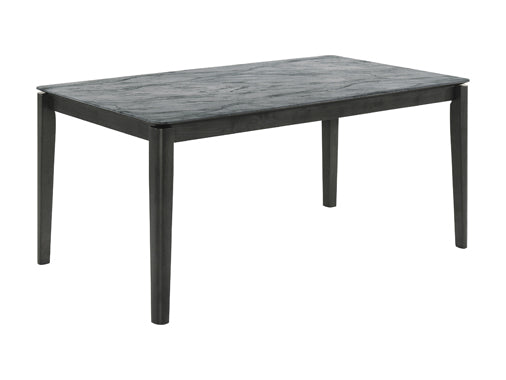 Stevie Rectangular Dining Table With Faux Marble Top