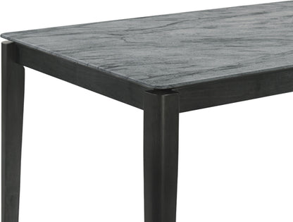 Stevie Rectangular Dining Table With Faux Marble Top