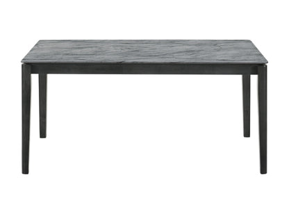 Stevie Rectangular Dining Table With Faux Marble Top