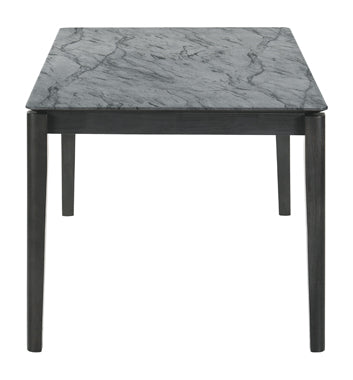 Stevie Rectangular Dining Table With Faux Marble Top