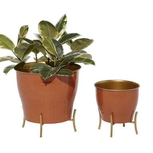 Orange Metal Farmhouse Plante
