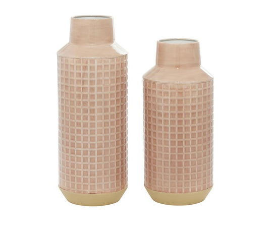 PINK METAL VASE