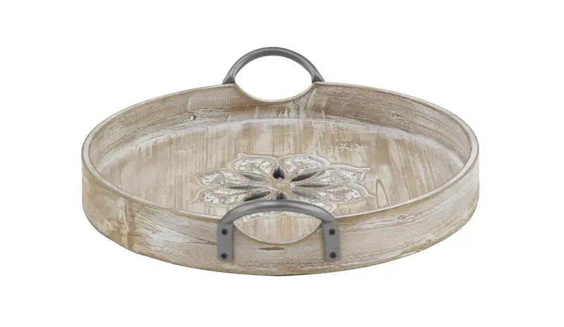 Brown Wood Vintage Tray,