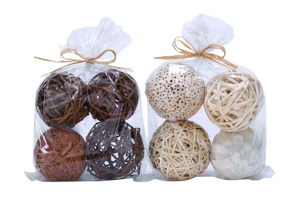 BROWN DRIED PLANT HANDMADE ORBS & VASE FILLER WITH VARYING DESIGNS