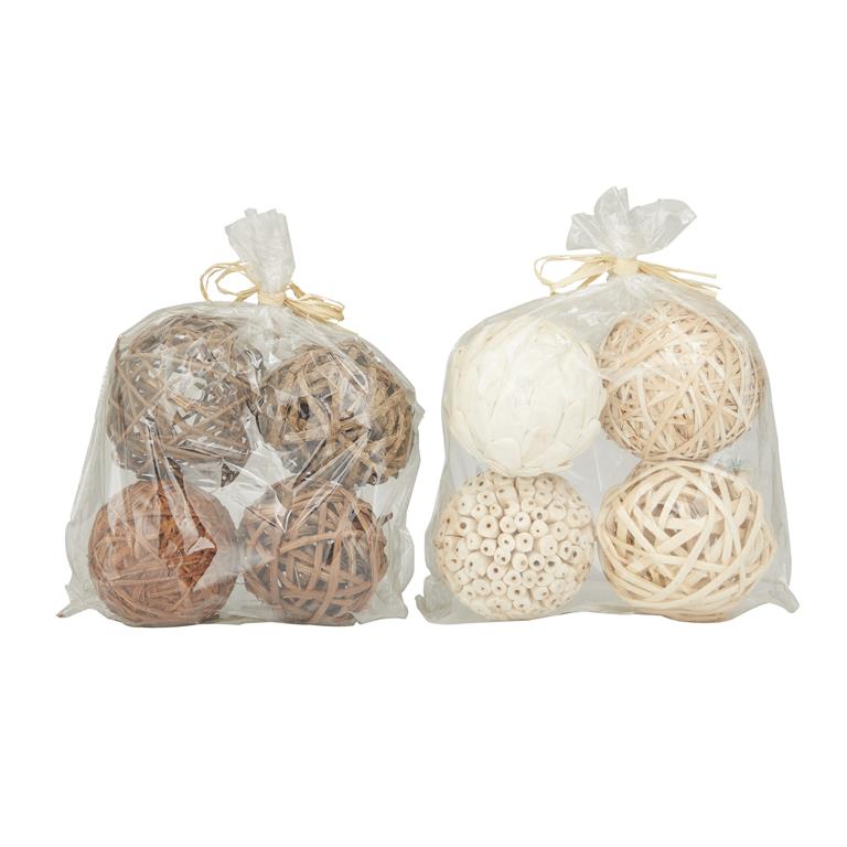 BROWN DRIED PLANT HANDMADE ORBS & VASE FILLER WITH VARYING DESIGNS