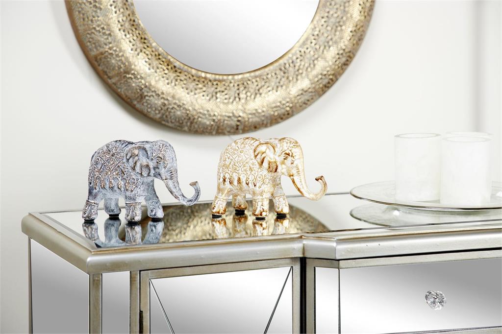 METAL ELEPHANT SCULPTURE