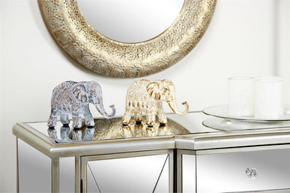 METAL ELEPHANT SCULPTURE