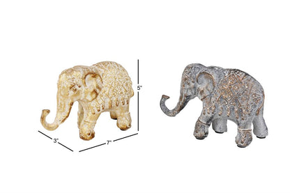 METAL ELEPHANT SCULPTURE