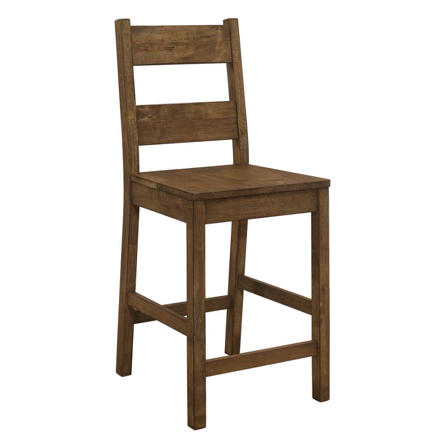 Coleman Counter Height Stools Rustic Golden Brown