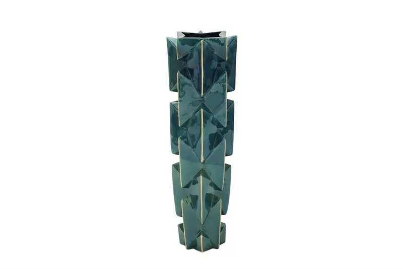 Teal Ceramic Modern Vase