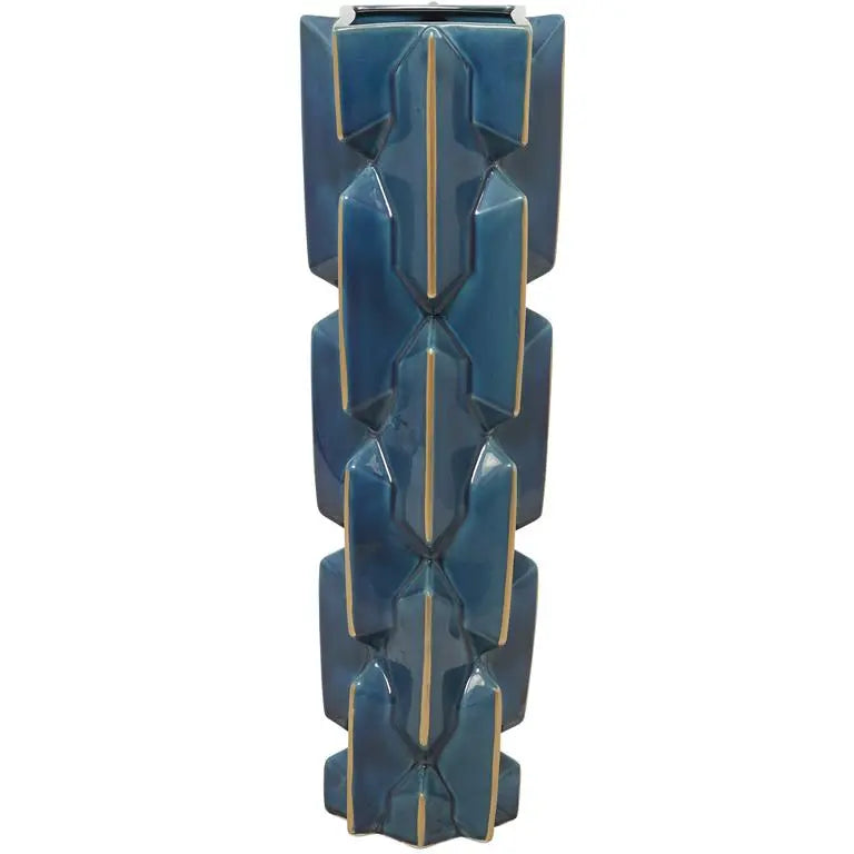 Teal Ceramic Modern Vase