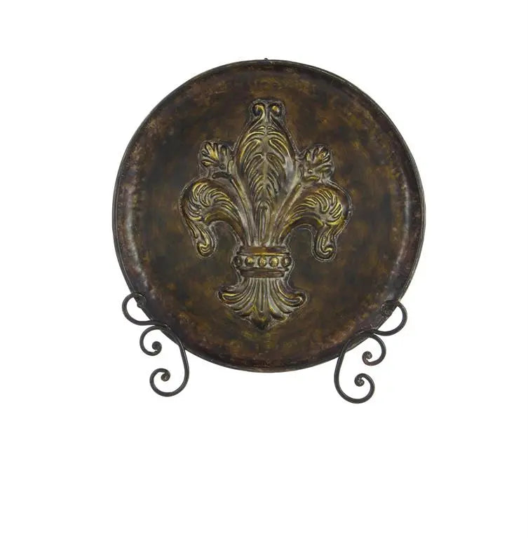 Brown Metal Traditional Charger