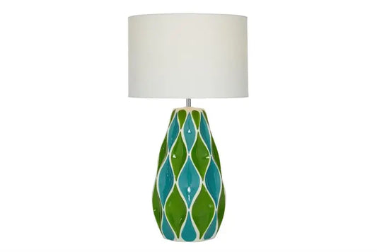 Green Ceramic Traditional Table Lamp