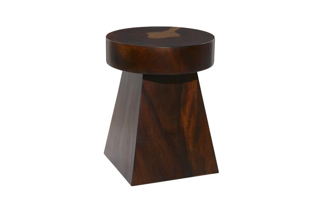 WOOD SIDE TABLE 16"W, 20"H