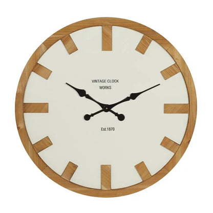 White Glass Contemporary Wall Clock