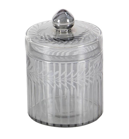 GRAY GLASS HANDMADE DECORATIVE JARS