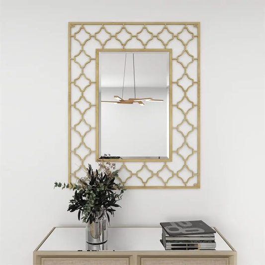 Gold Metal Glam Wall Mirror