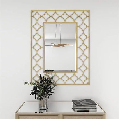 Gold Metal Glam Wall Mirror