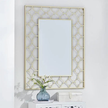 Gold Metal Glam Wall Mirror