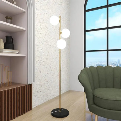 Gold Metal Modern Floor Lamp,